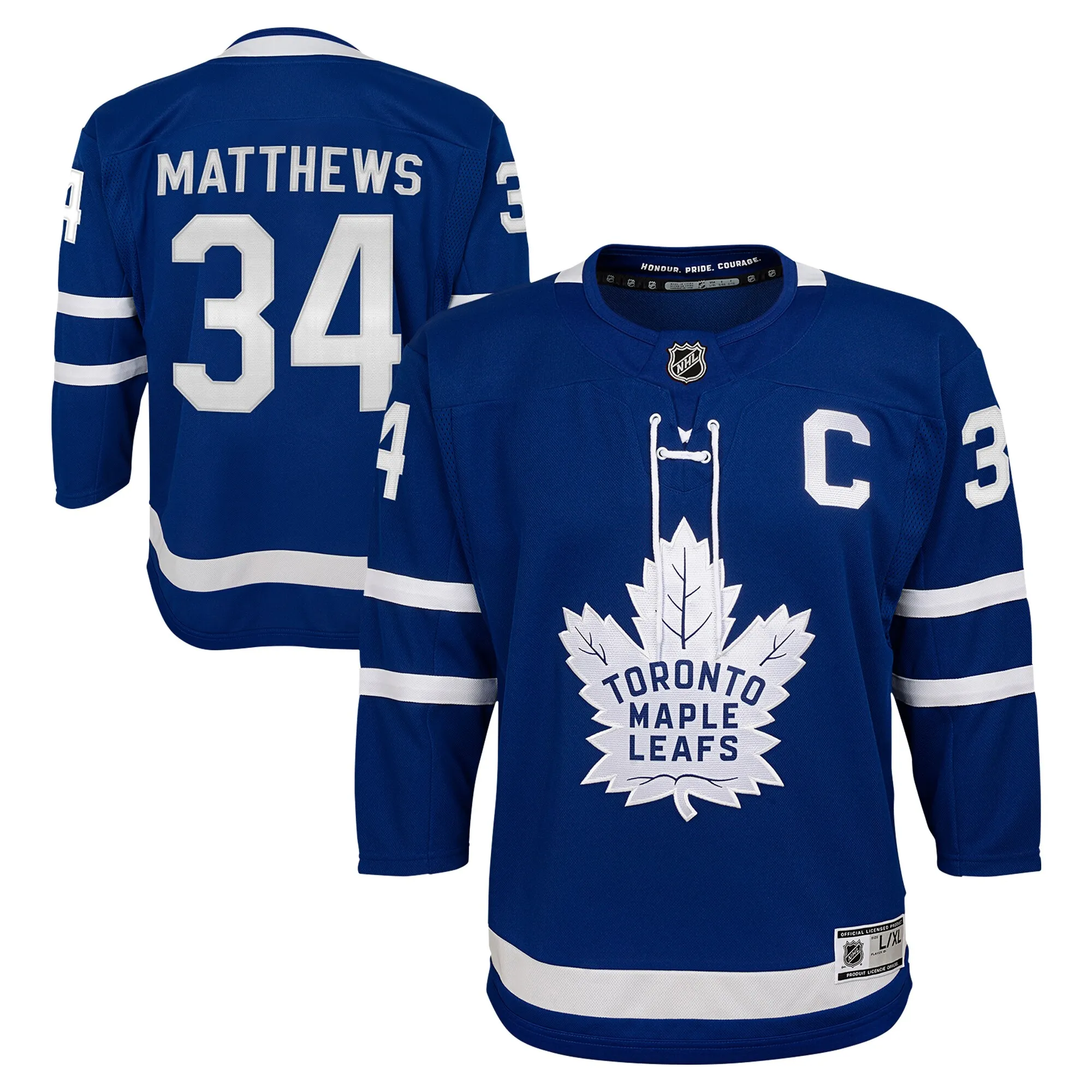 Auston Matthews Toronto Maple Leafs Youth Home Premier Player Jersey - Blue