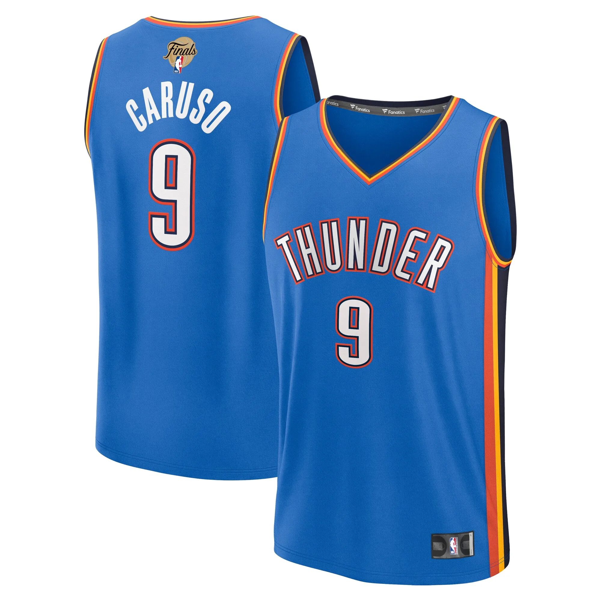 Alex Caruso Oklahoma City Thunder Fanatics Youth 2025 NBA Finals Fast Break Replica Player Jersey - Icon Edition - Blue
