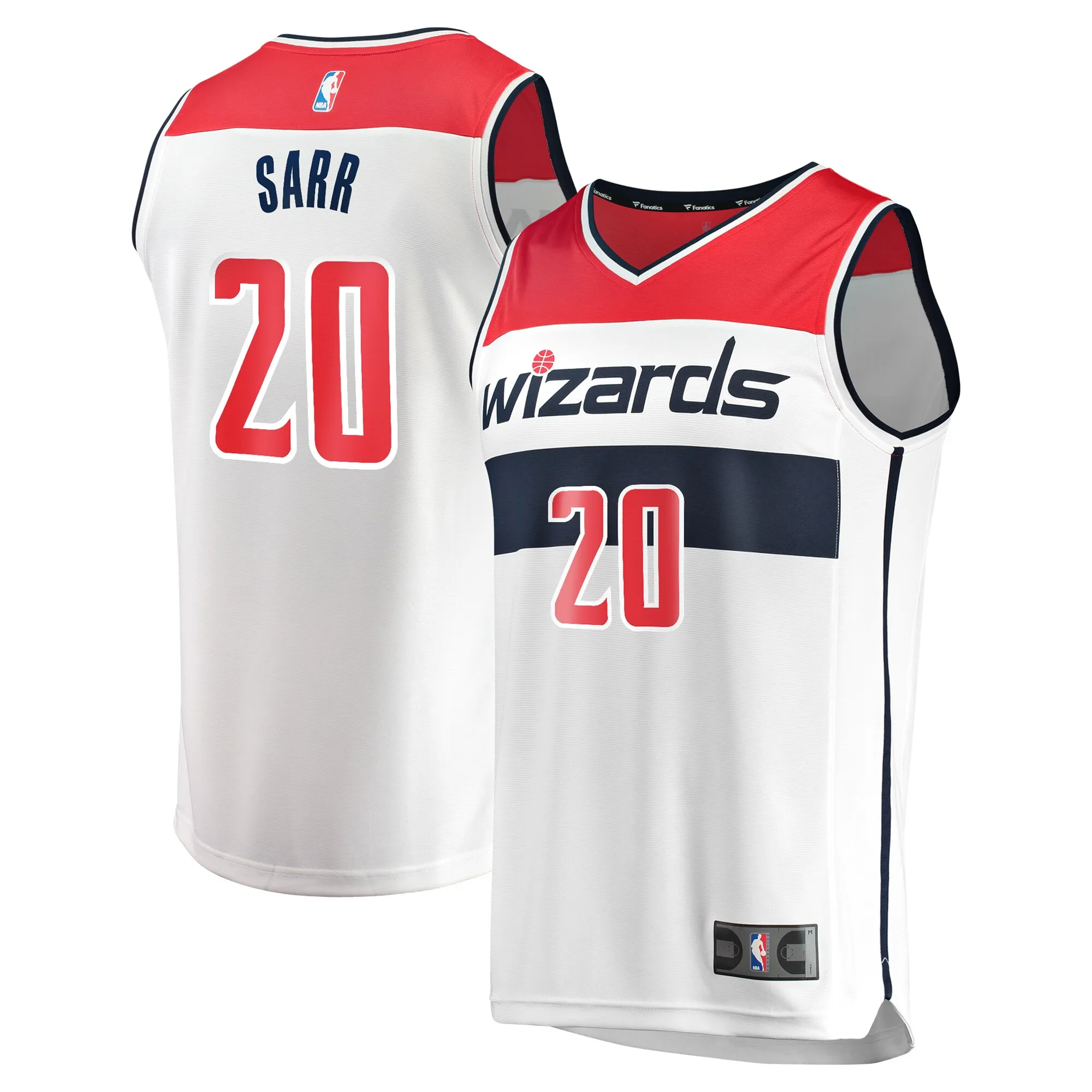 Alexandre Sarr Washington Wizards Fanatics Youth Fast Break Replica Player Jersey - Association Edition - White