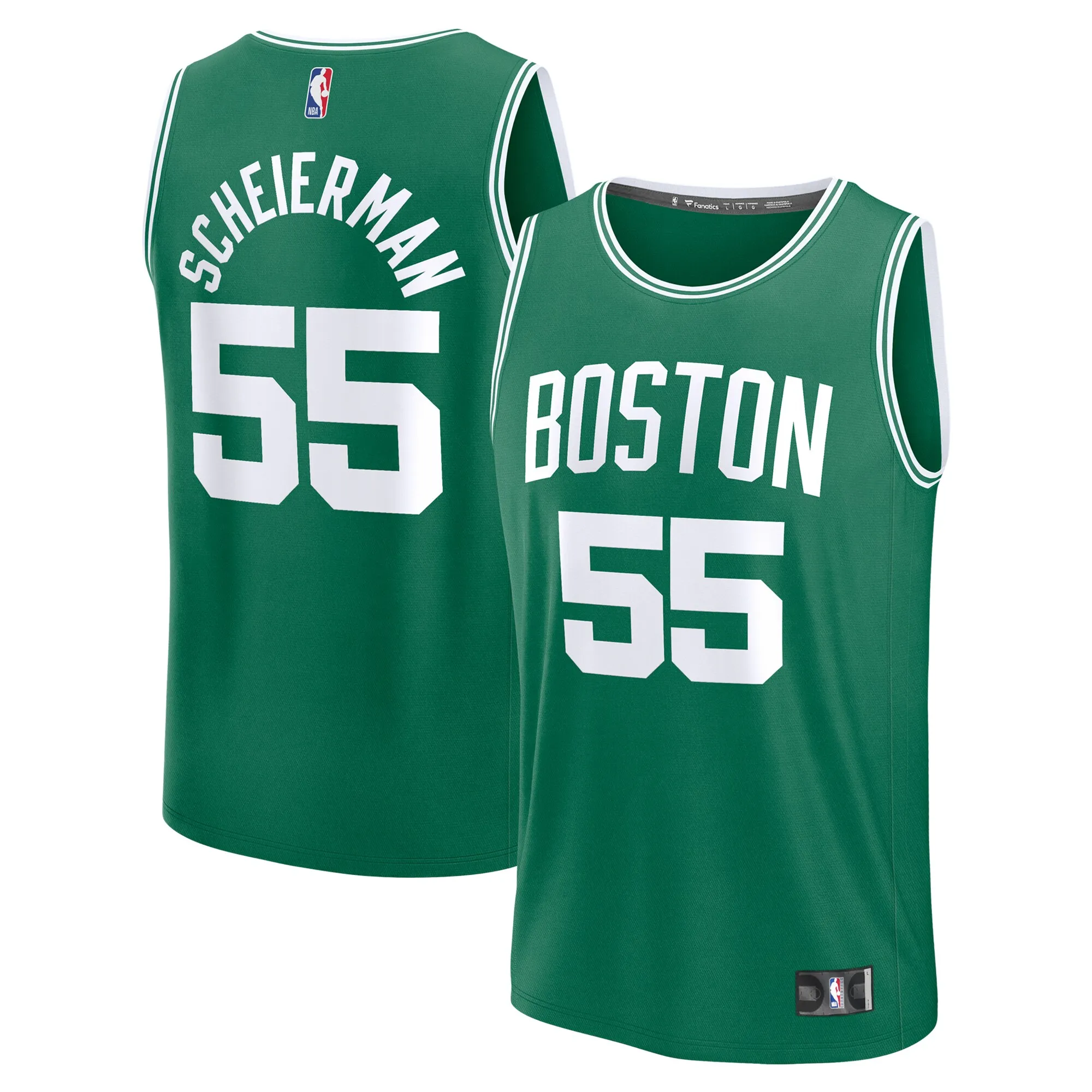 Baylor Scheierman Boston Celtics Fanatics Youth 2024 NBA Draft Fast Break Player Jersey - Icon Edition - Kelly Green