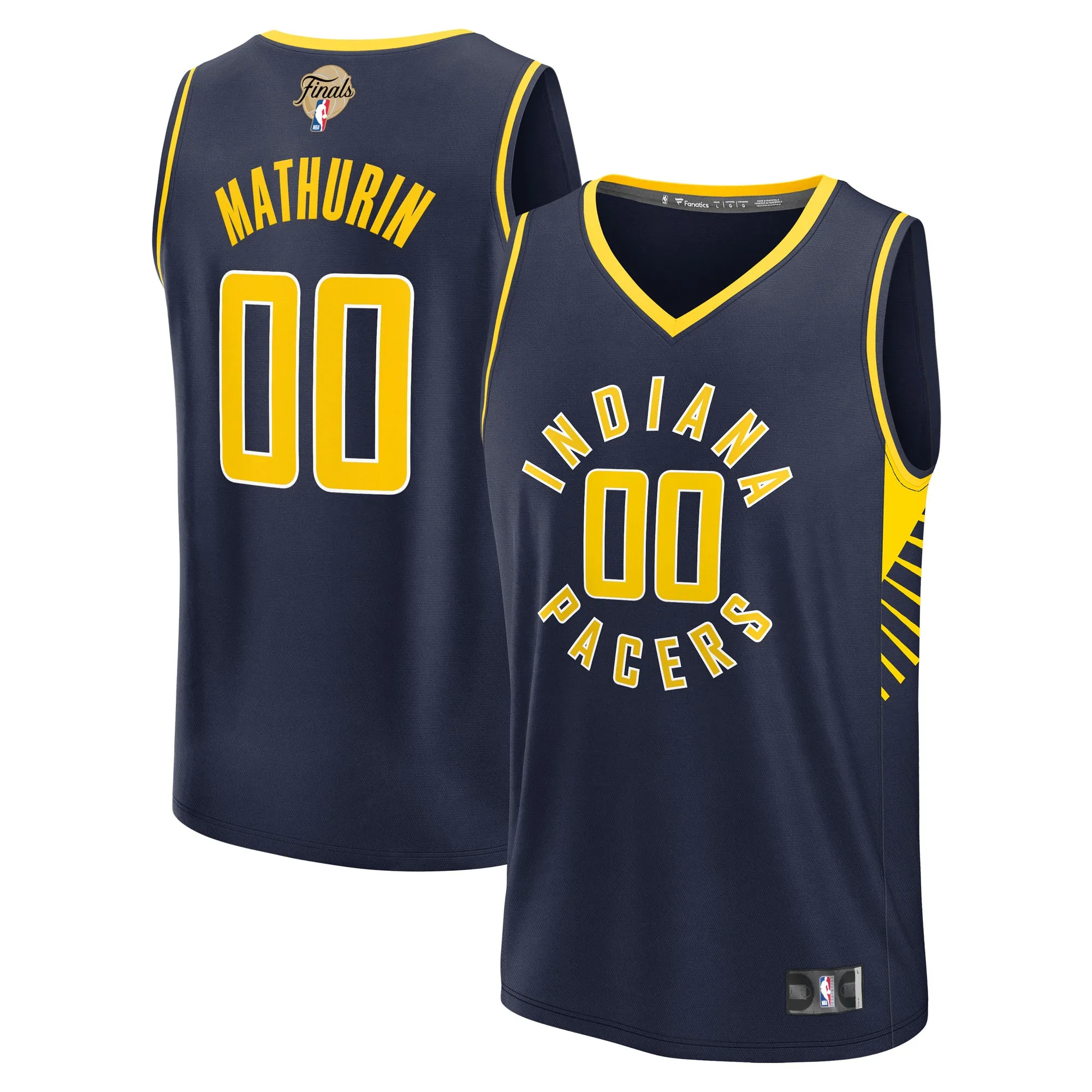 Bennedict Mathurin Indiana Pacers Fanatics Youth 2025 NBA Finals Fast Break Replica Player Jersey - Icon Edition - Navy