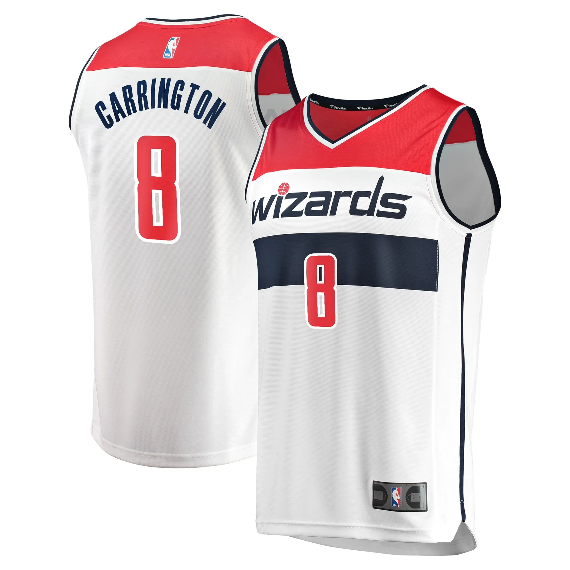 Carlton Carrington Washington Wizards Fanatics Youth Fast Break Replica Player Jersey - Association Edition - White