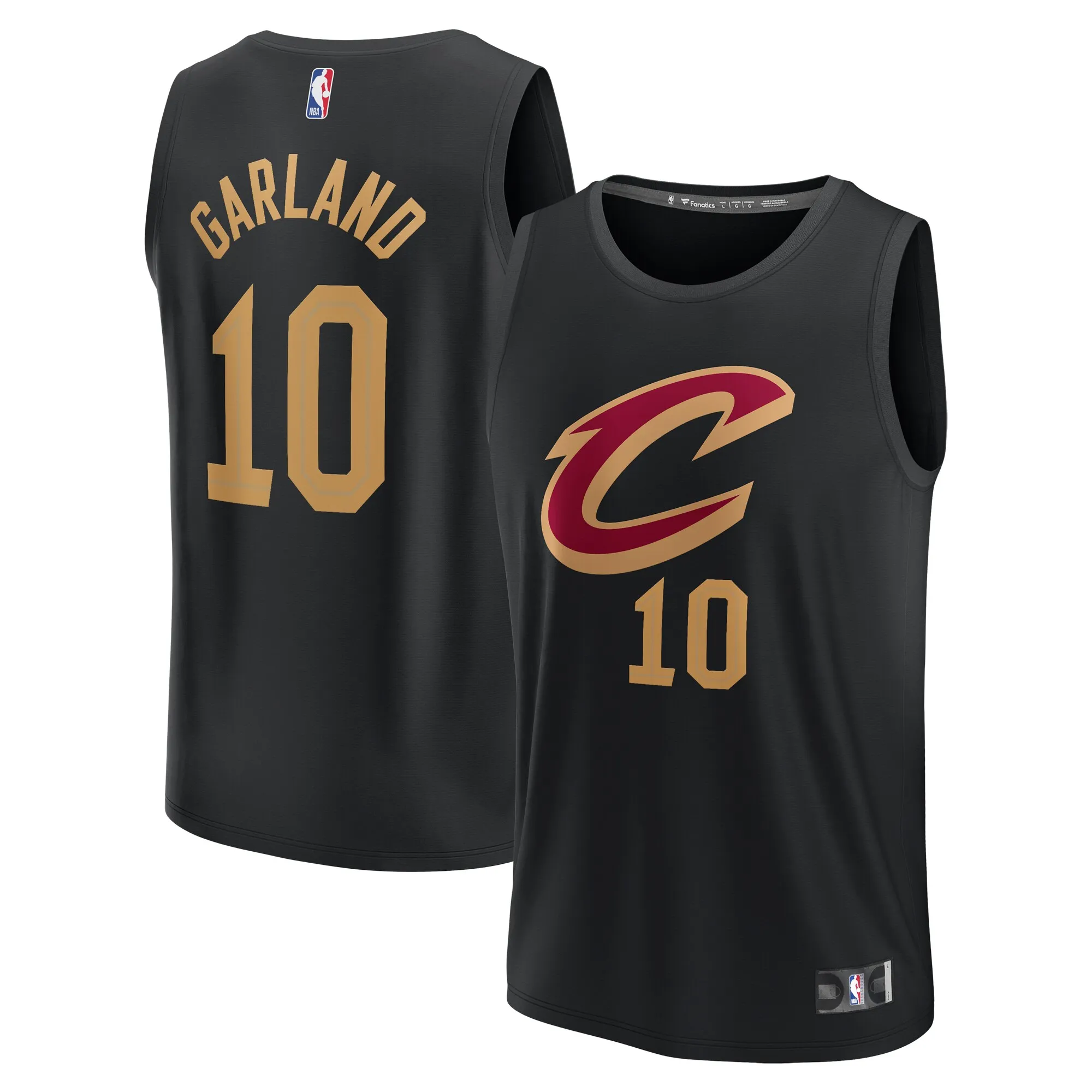 Darius Garland Cleveland Cavaliers Fanatics Youth Fast Break Replica Player Jersey - Statement Edition - Black