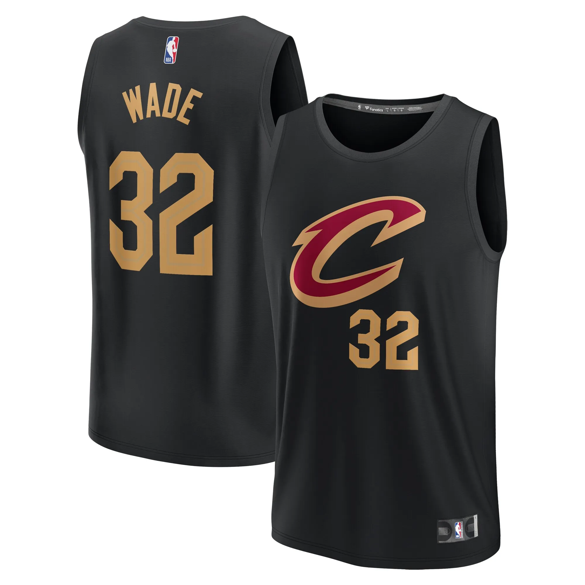Dean Wade Cleveland Cavaliers Fanatics Youth Fast Break Replica Player Jersey - Statement Edition - Black