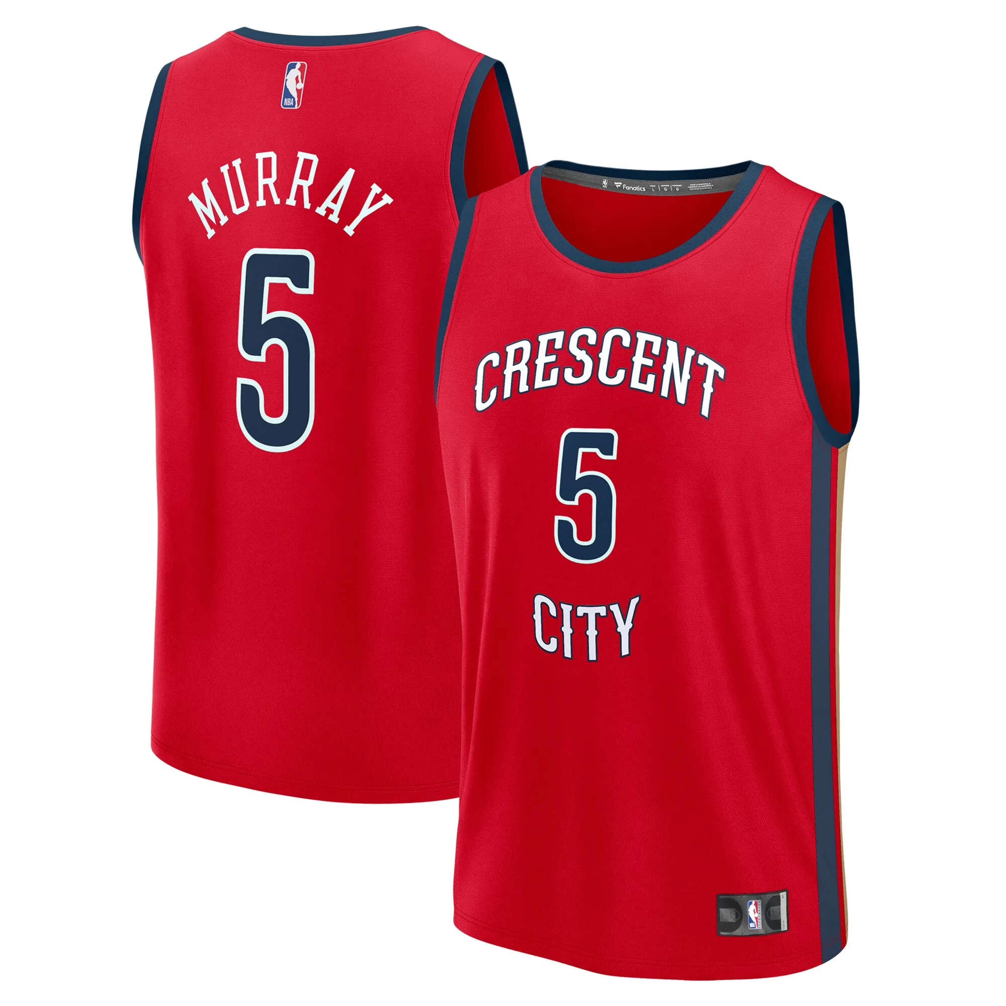 Dejounte Murray New Orleans Pelicans Fanatics Youth Fast Break Replica Player Jersey - Statement Edition - Red