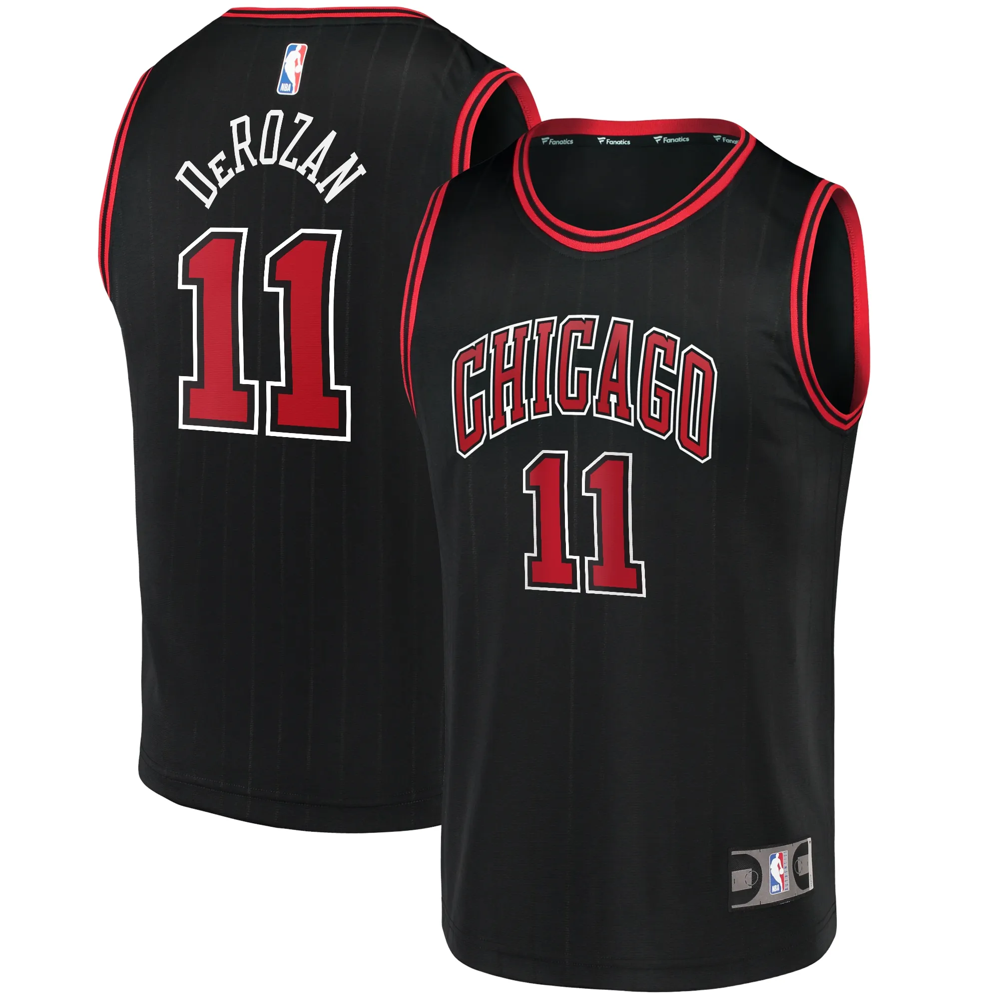 DeMar DeRozan Chicago Bulls Fanatics Youth Fast Break Player Jersey - Statement Edition - Black