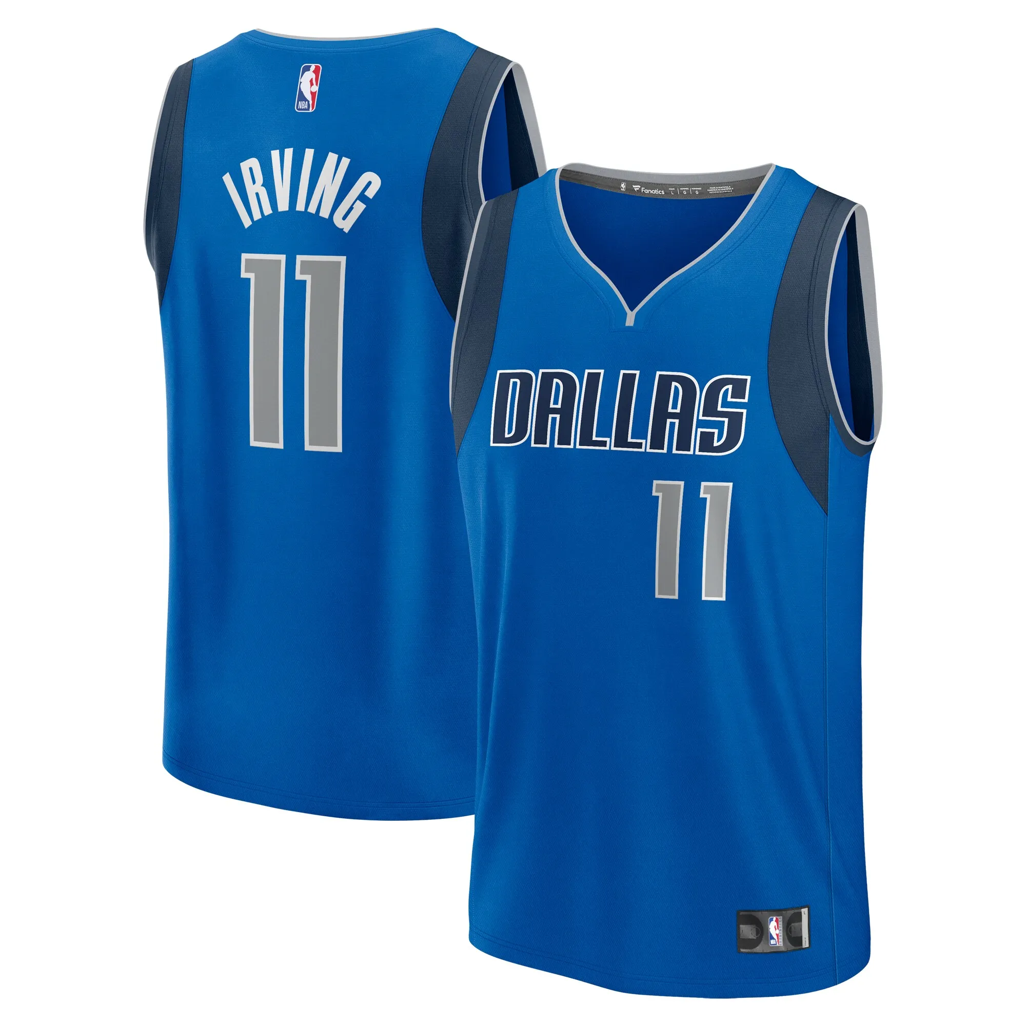 Kyrie Irving Dallas Mavericks Fanatics Youth Fast Break Replica Player Jersey - Icon Edition - Blue
