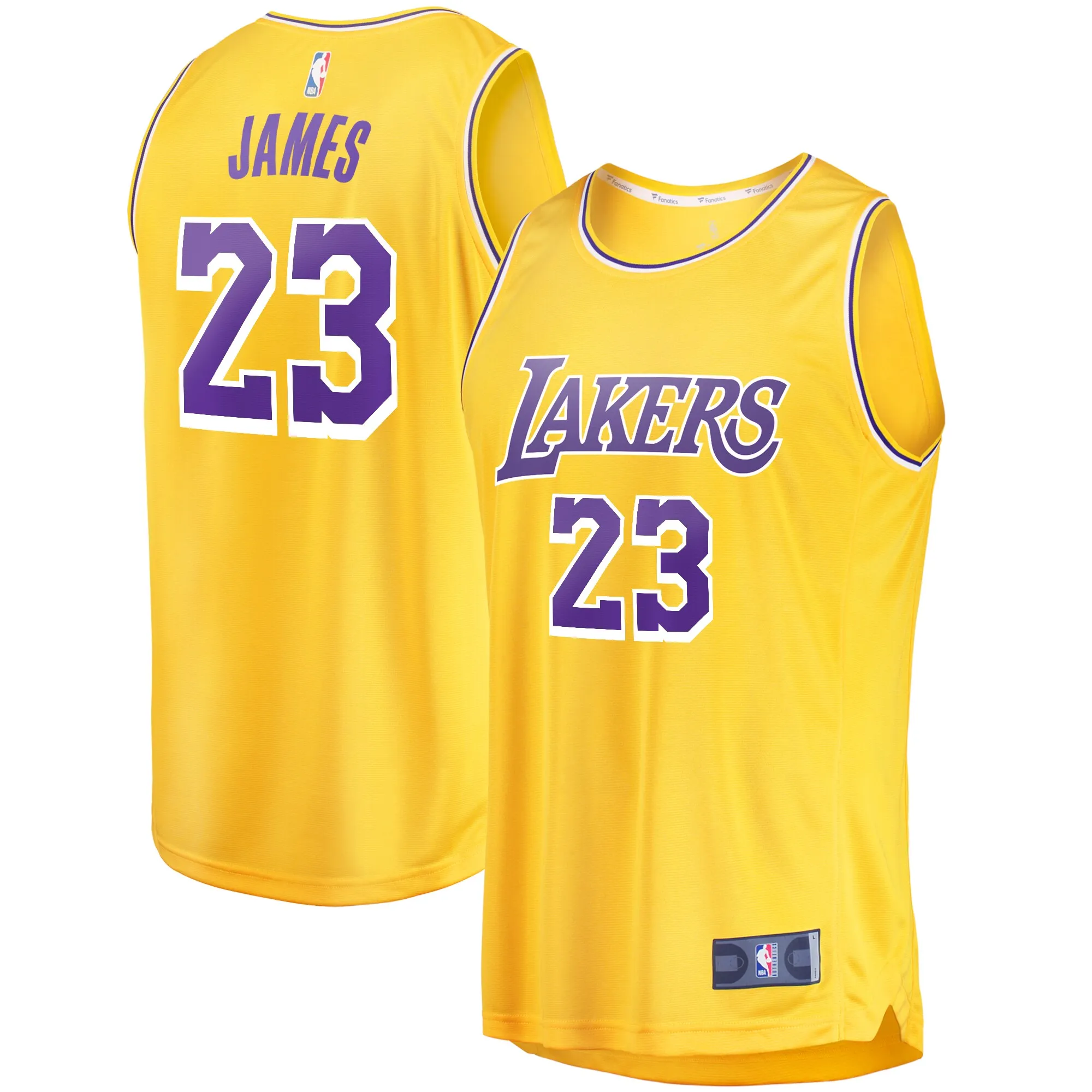 LeBron James Los Angeles Lakers Fanatics Youth Fast Break Player Jersey - Icon Edition - Gold