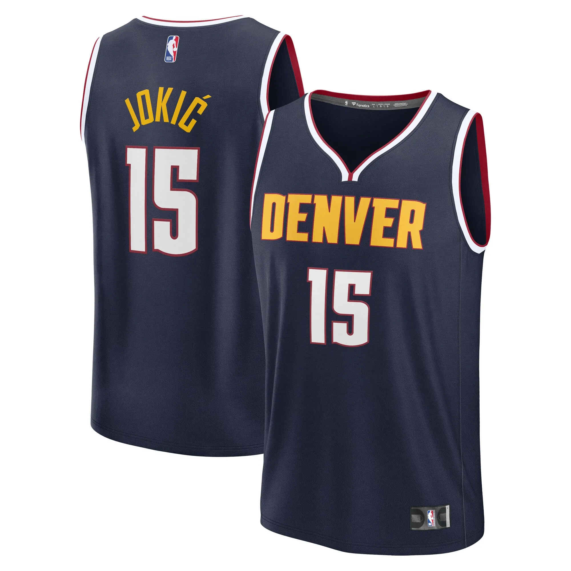 Nikola Jokic Denver Nuggets Fanatics Youth Fast Break Replica Player Jersey - Icon Edition - Navy