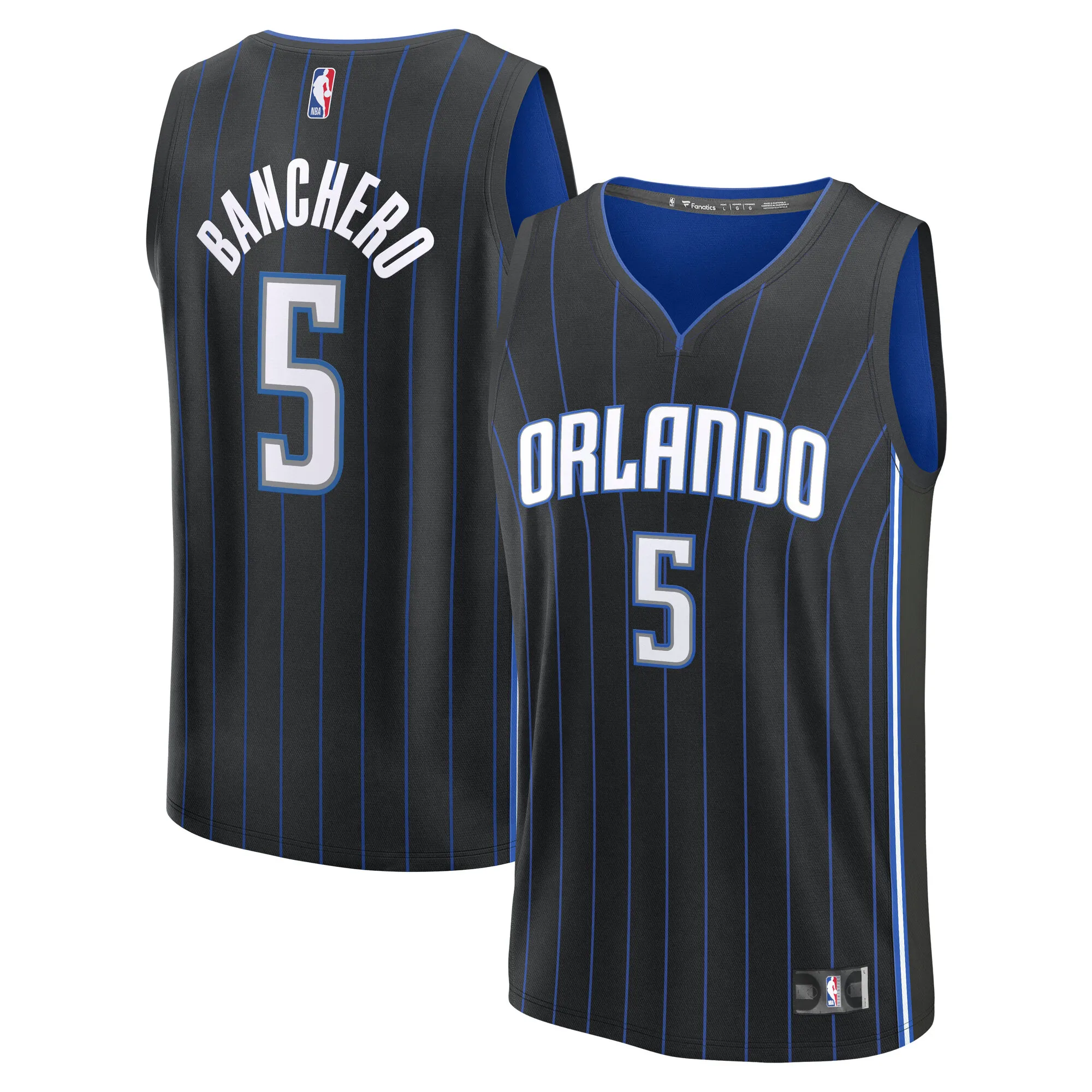 Paolo Banchero Orlando Magic Fanatics Youth Fast Break Replica Player Jersey - Icon Edition - Black