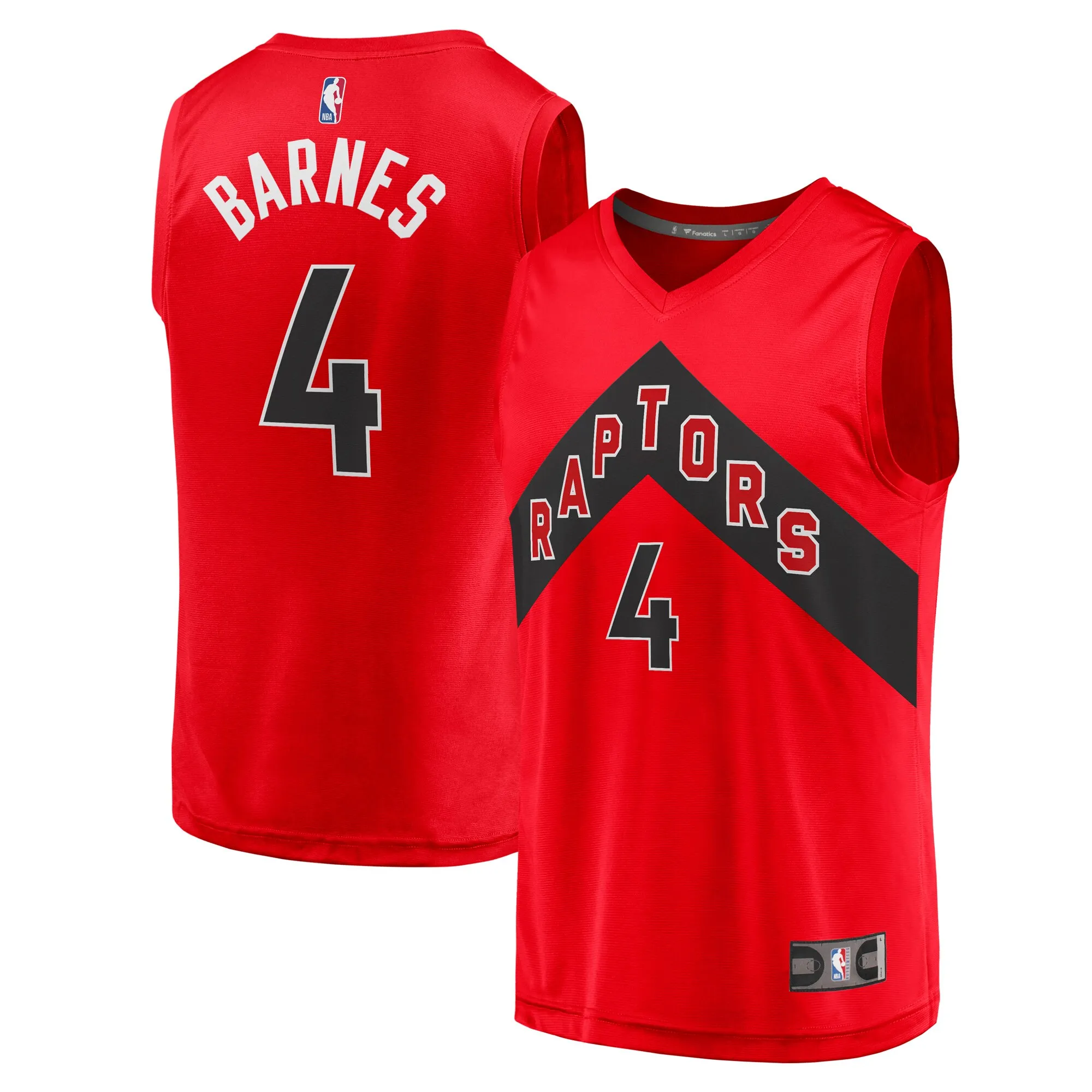 Scottie Barnes Toronto Raptors Fanatics Youth Fast Break Replica Jersey Red - Icon Edition