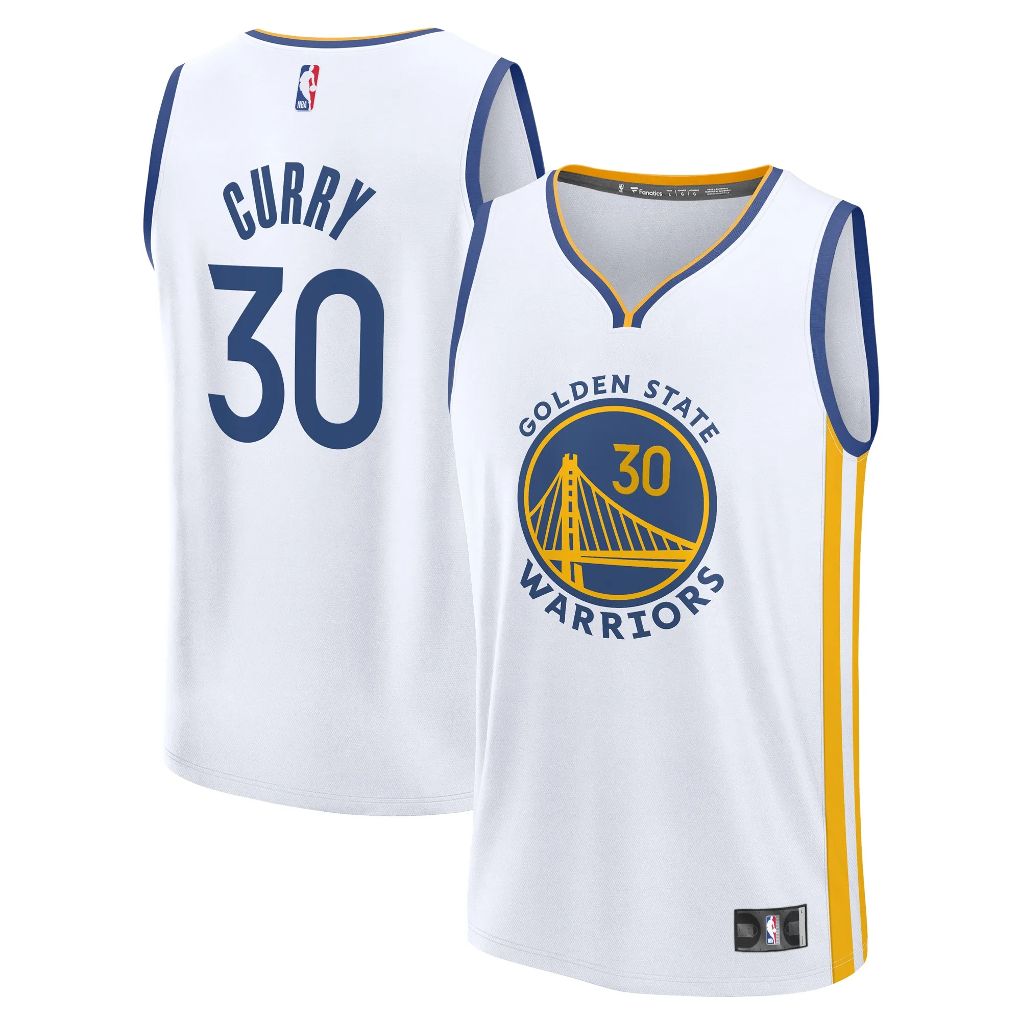 Stephen Curry Golden State Warriors Fanatics Youth Fast Break Replica Jersey - Association Edition - White