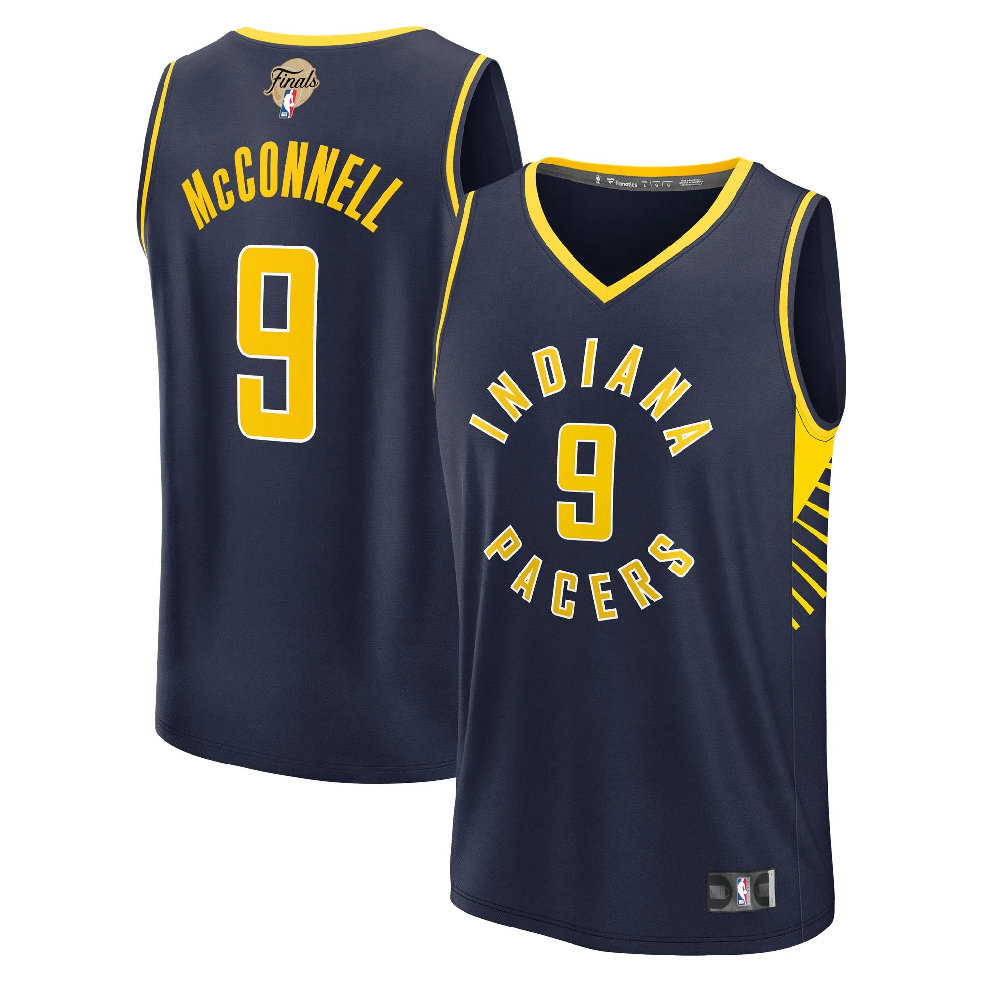 T.J. McConnell Indiana Pacers Fanatics Youth 2025 NBA Finals Fast Break Replica Player Jersey - Icon Edition - Navy
