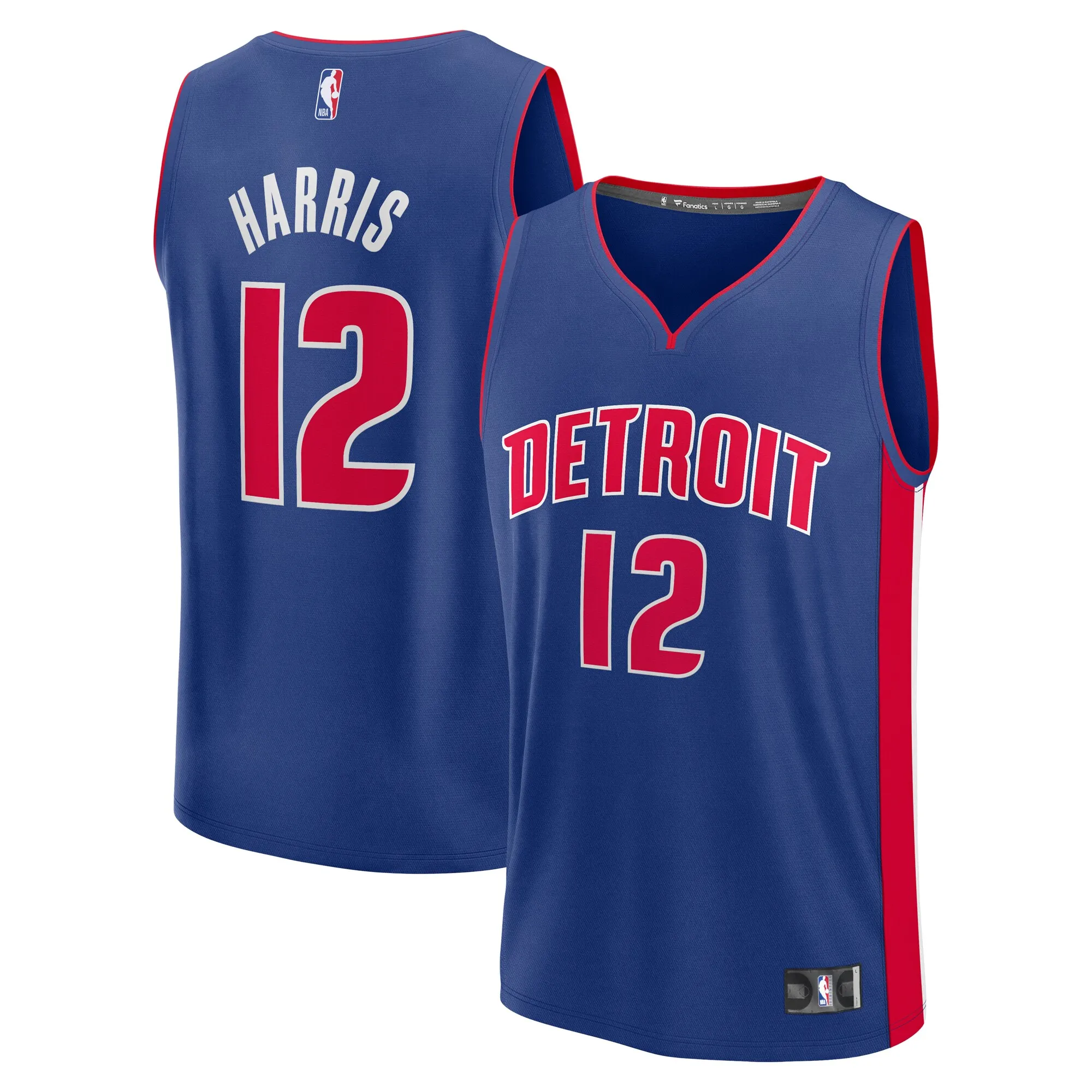 Tobias Harris Detroit Pistons Fanatics Youth Fast Break Replica Player Jersey - Icon Edition - Blue