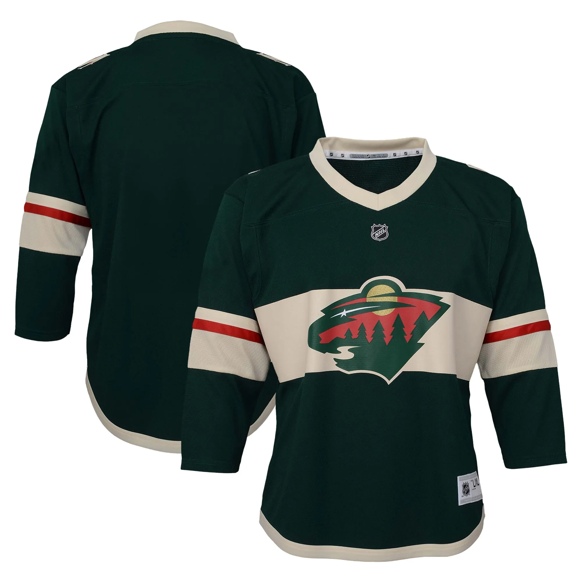 Minnesota Wild Youth Replica Jersey - Green