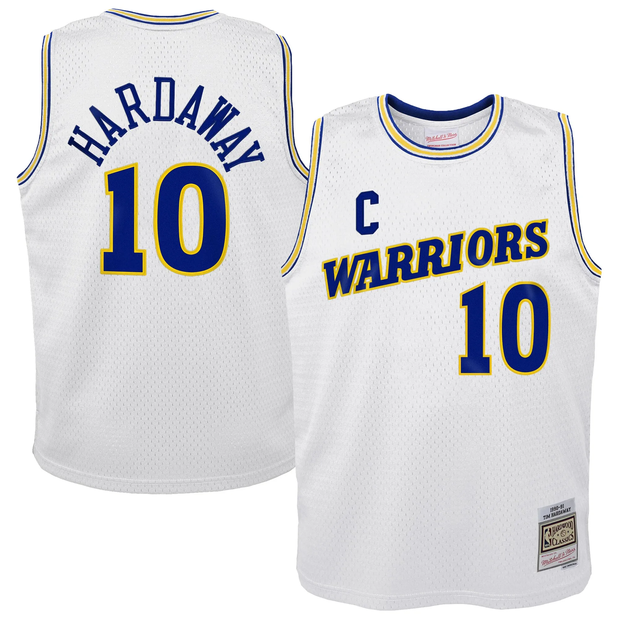 Tim Hardaway Golden State Warriors Mitchell & Ness Youth 1990-91 Hardwood Classics Swingman Throwback Home Jersey - White