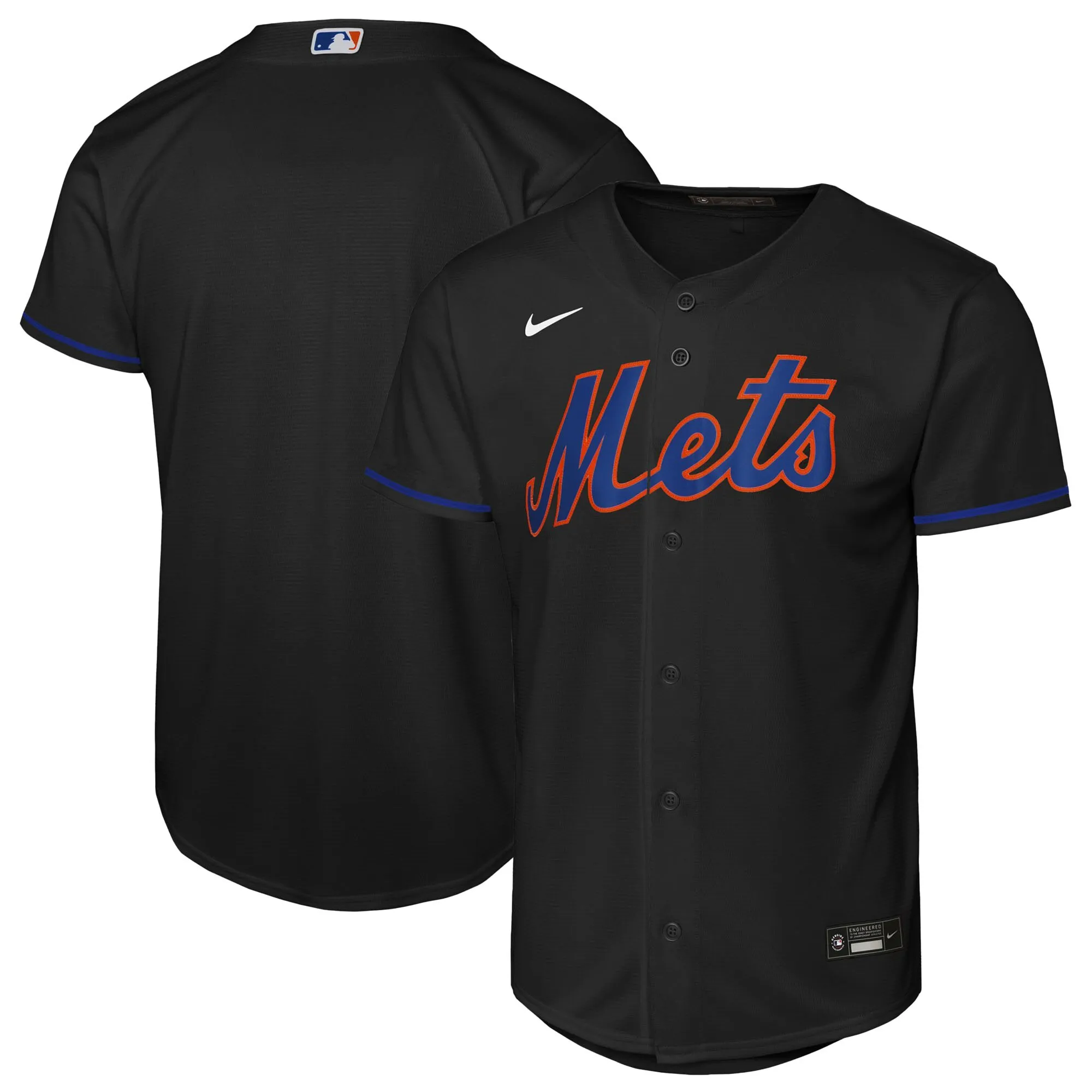 New York Mets Nike Youth Alternate Replica Jersey - Black