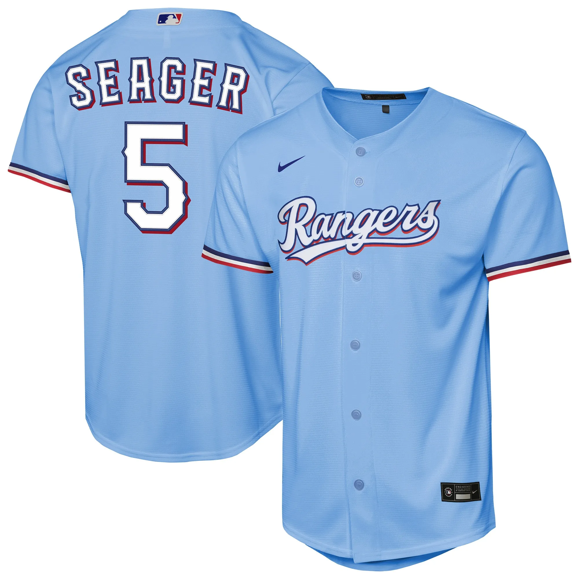 Corey Seager Texas Rangers Nike Youth Alternate Replica Jersey - Light Blue