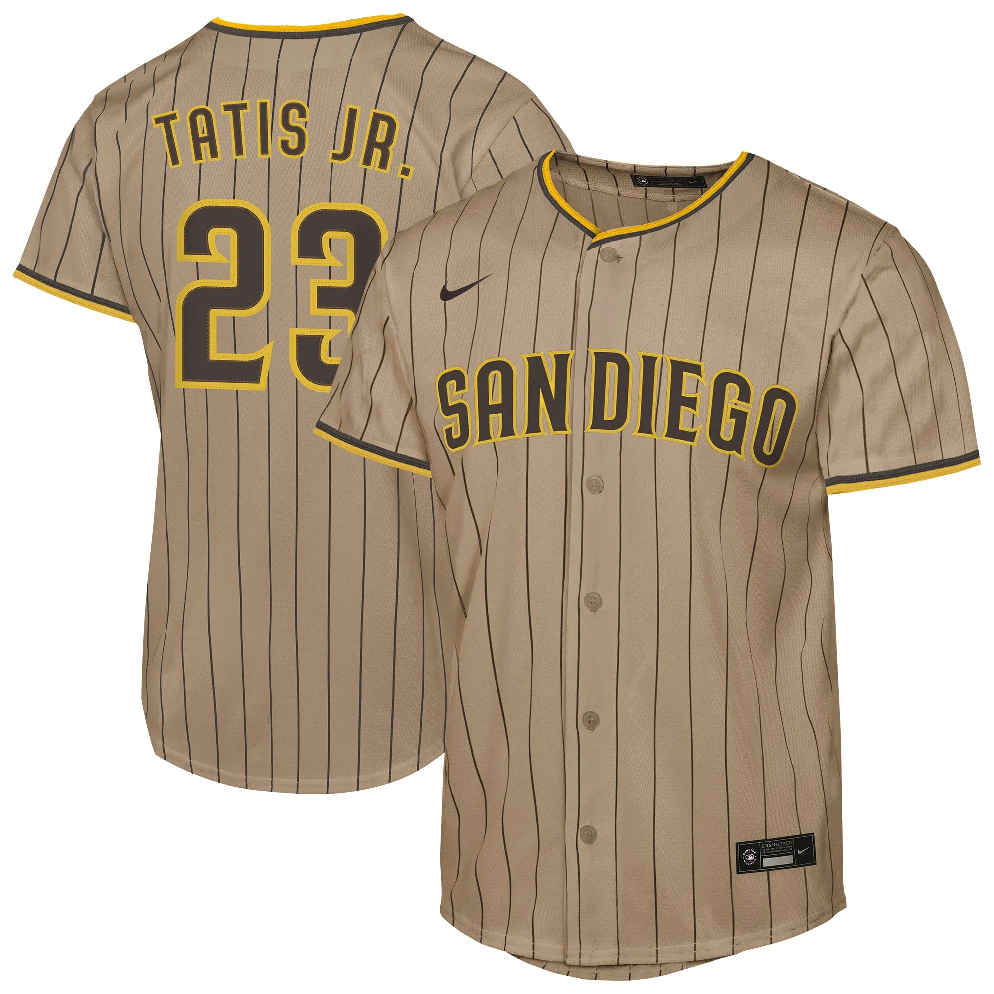 Fernando Tatis Jr. San Diego Padres Nike Youth Alternate Replica Jersey - Sand