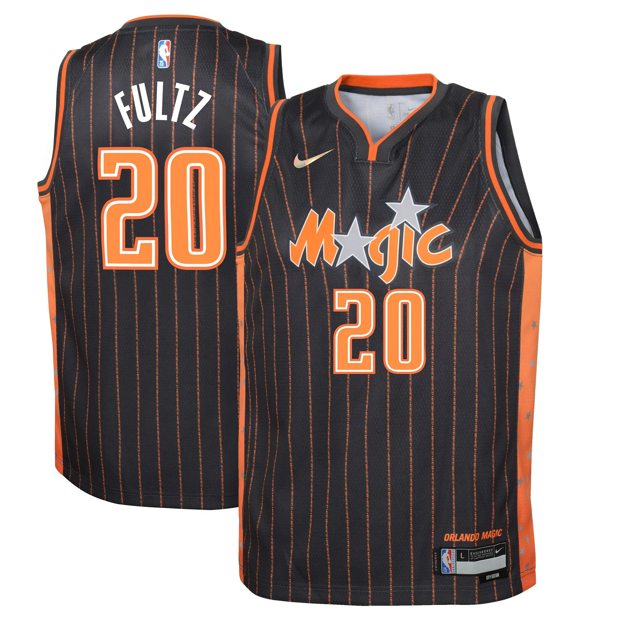 Markelle Fultz Orlando Magic Nike Youth Swingman Jersey - City Edition - Anthracite