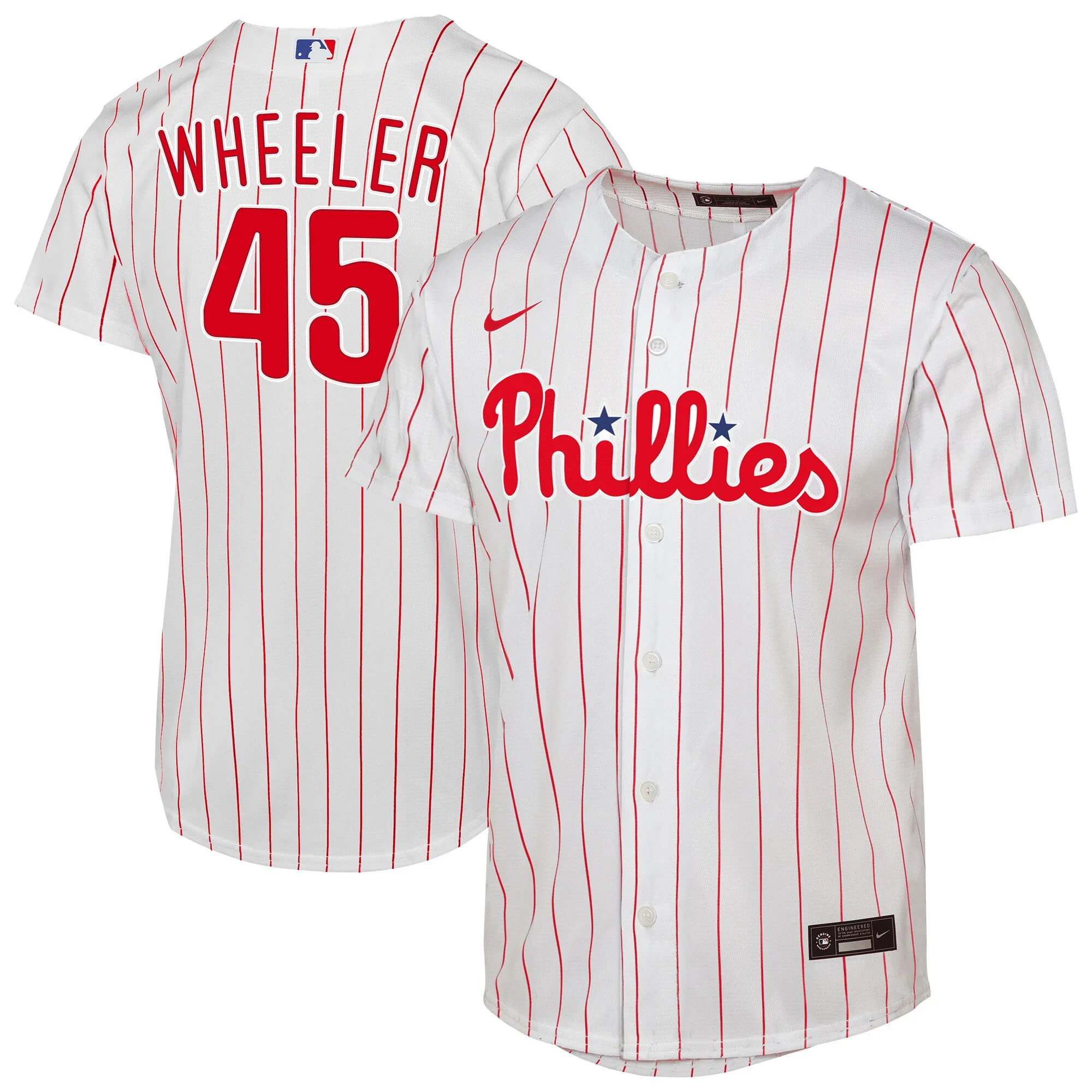 Zack Wheeler Philadelphia Phillies Nike Youth Home Replica Player Jersey - White