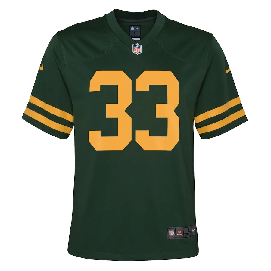 Aaron Jones Green Bay Packers Nike Youth Game Jersey - Green