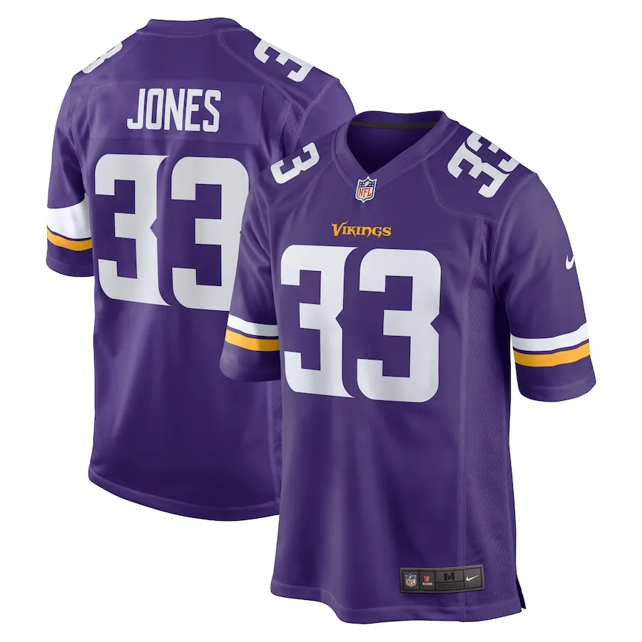 Aaron Jones Minnesota Vikings Nike Game Player Jersey - Purple