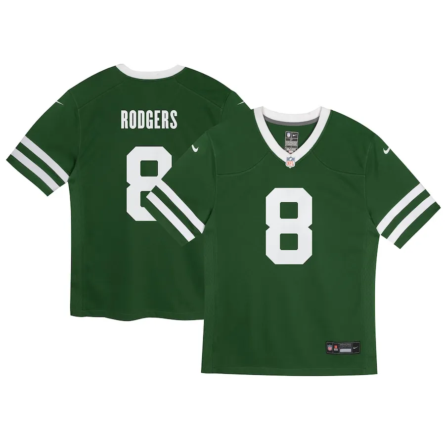 Aaron Rodgers New York Jets Nike Preschool Game Jersey - Legacy Green