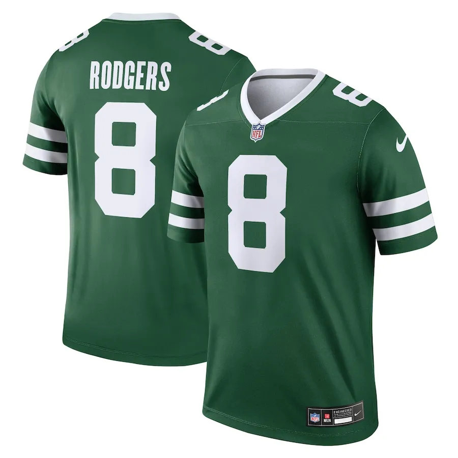Aaron Rodgers New York Jets Nike Team Legend Jersey - Green