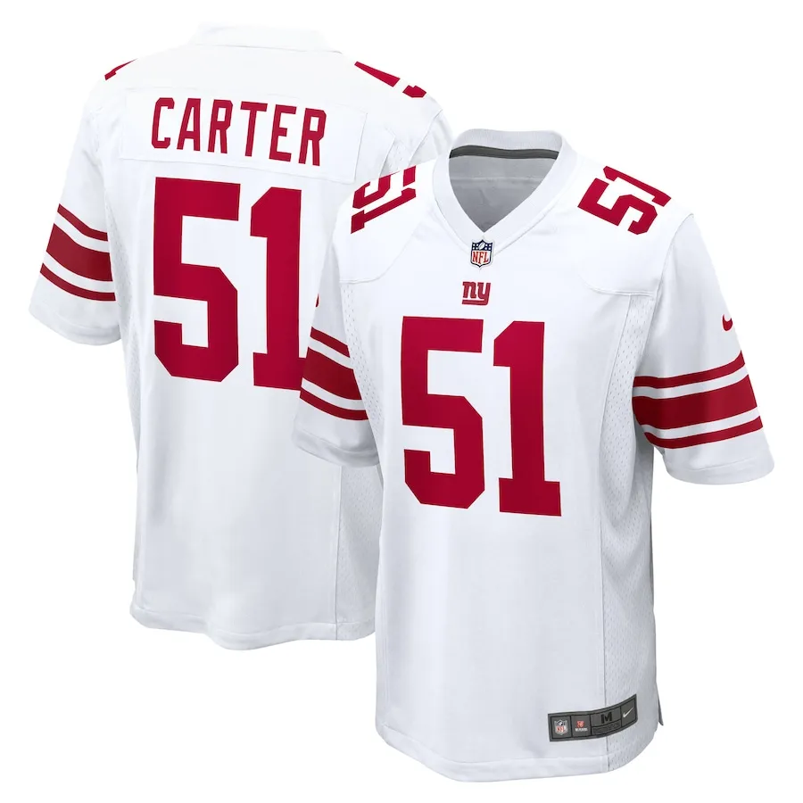 Abdul Carter New York Giants Nike First Round Pick Game Jersey - White