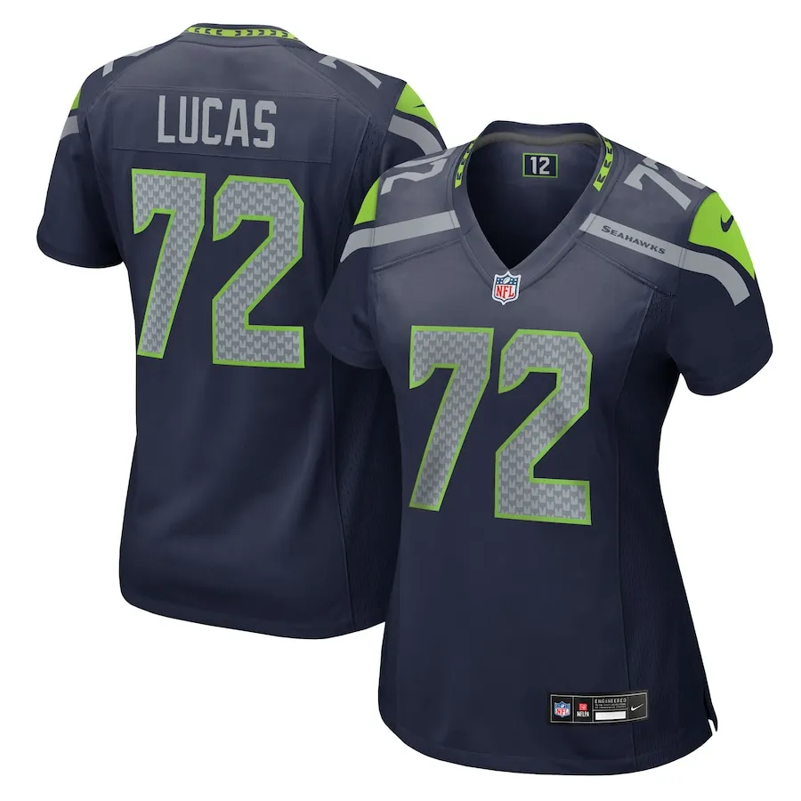 Abraham Lucas Seattle Seahawks Nike Women's Team Game Jersey -  College Navy