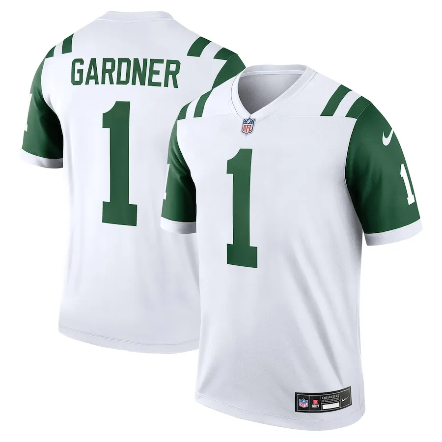 Ahmad Sauce Gardner New York Jets Nike Alternate Legend Jersey - White