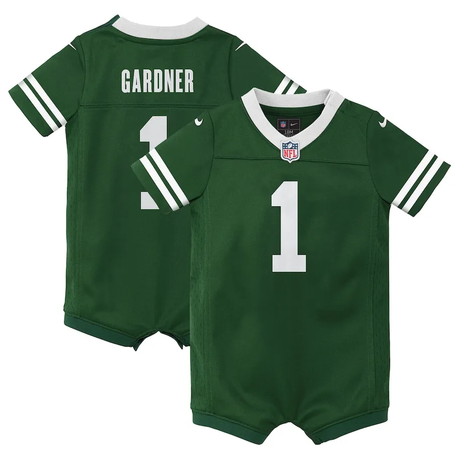 Ahmad Sauce Gardner New York Jets Nike Newborn &amp Infant Game Romper Jersey - Legacy Green