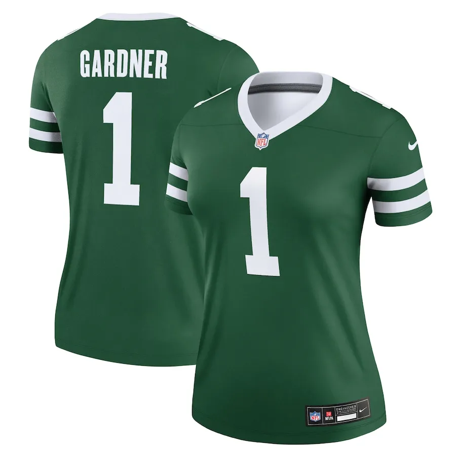 Ahmad Sauce Gardner New York Jets Nike Women's Legend Player Performance Top - Legacy Green