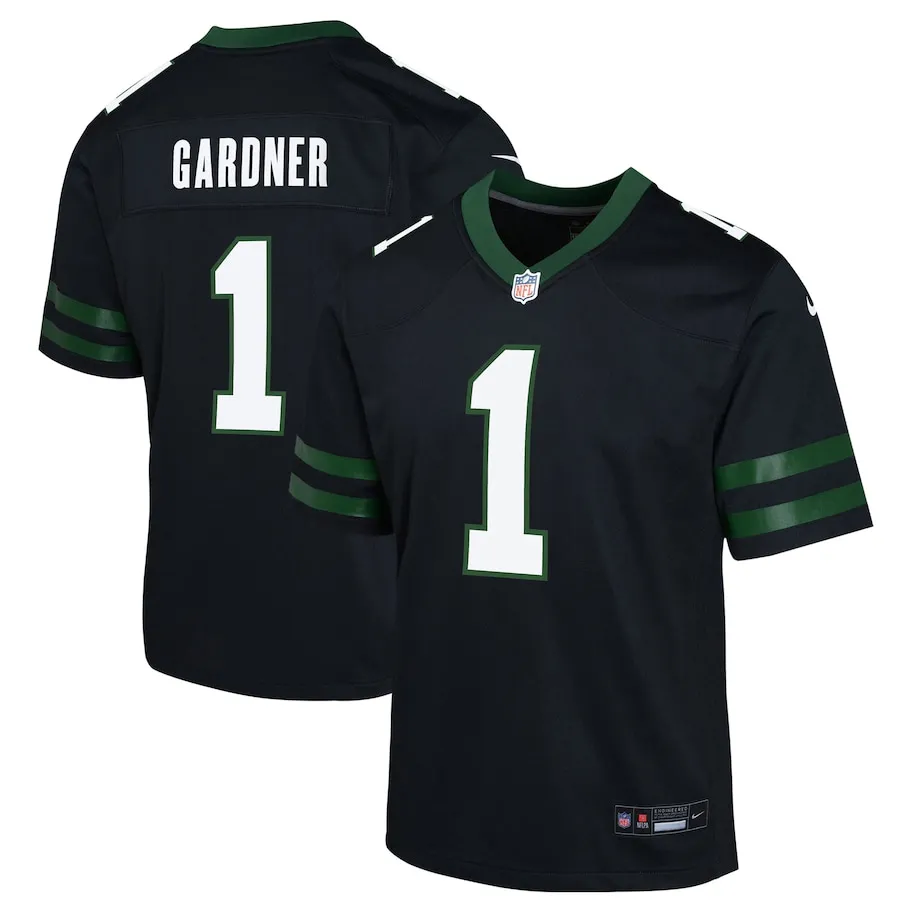 Ahmad Sauce Gardner New York Jets Nike Youth Alternate Game Jersey - Black