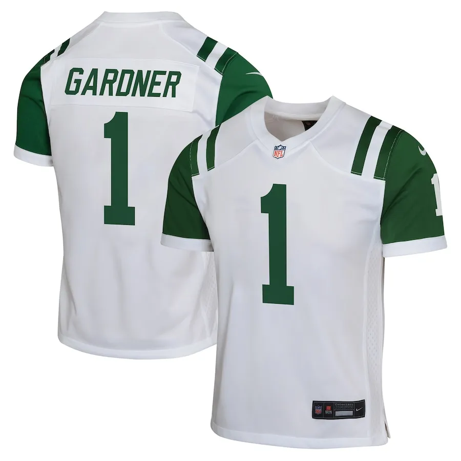 Ahmad Sauce Gardner New York Jets Nike Youth Alternate Game Jersey - White