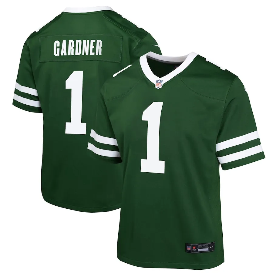 Ahmad Sauce Gardner New York Jets Nike Youth Game Jersey - Green