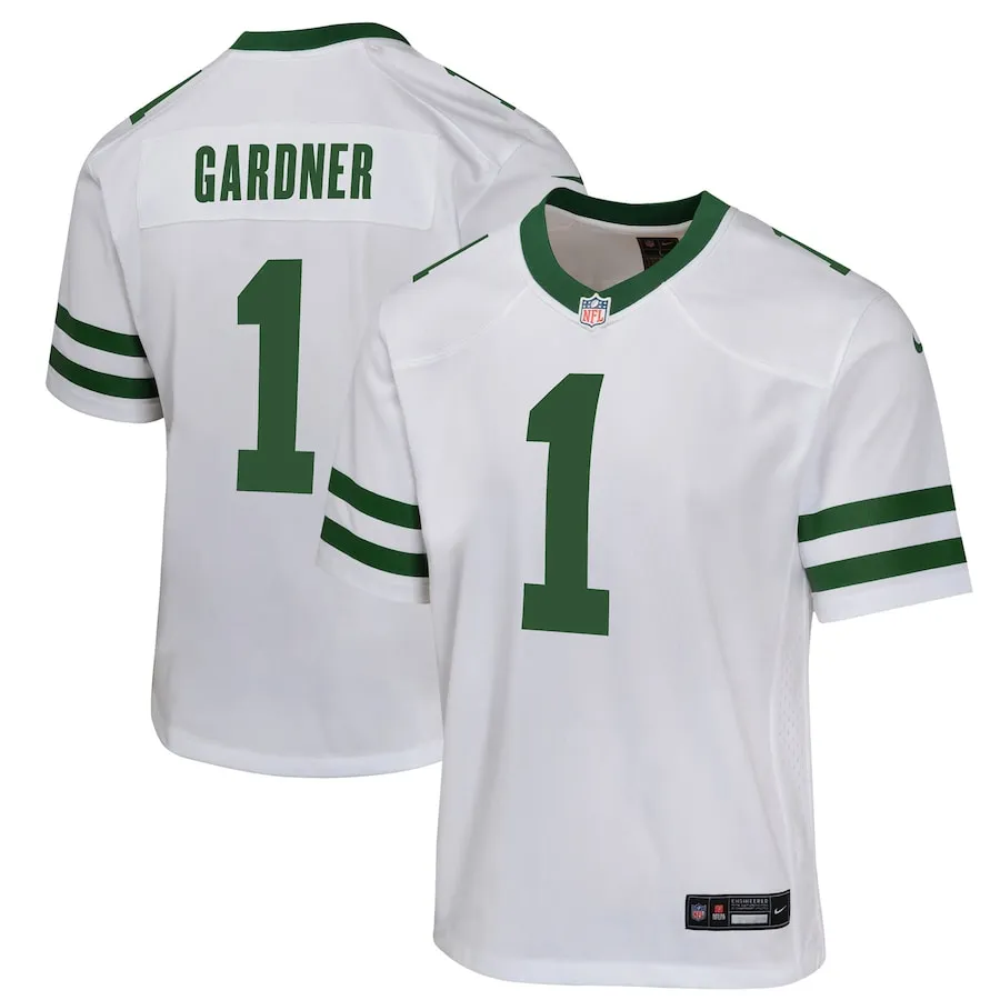 Ahmad Sauce Gardner New York Jets Nike Youth Game Jersey - White