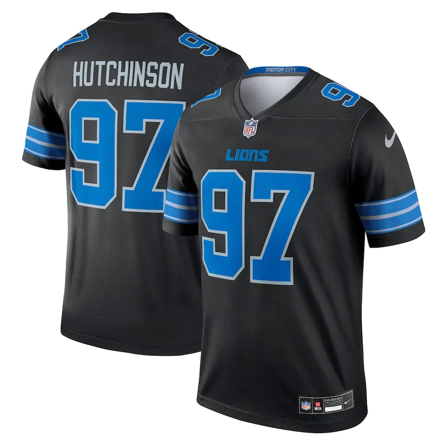 Aidan Hutchinson Detroit Lions Nike Alternate Legend Jersey - Black