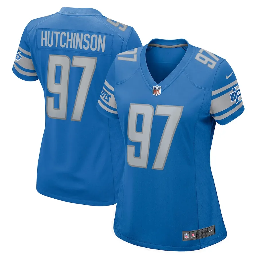 Aidan Hutchinson Detroit Lions Nike Women's Game Jersey - Blue 2129