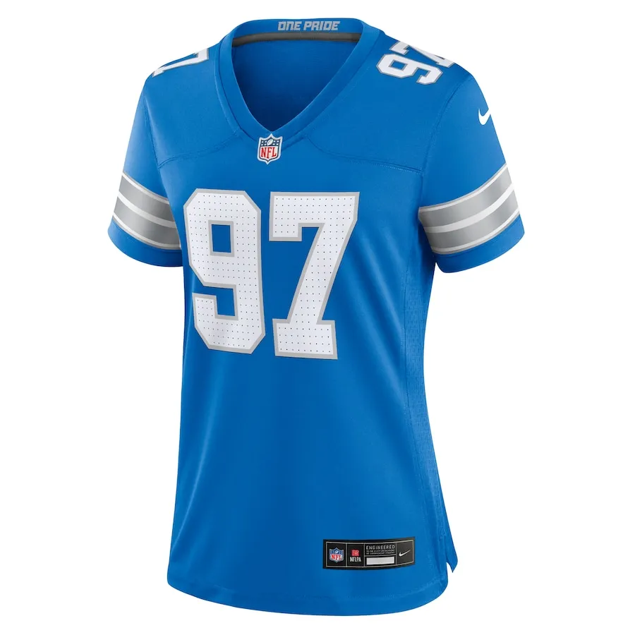 Aidan Hutchinson Detroit Lions Nike Women's Game Jersey - Blue