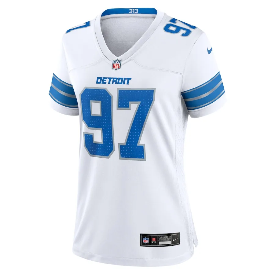 Aidan Hutchinson Detroit Lions Nike Women's Game Jersey - White