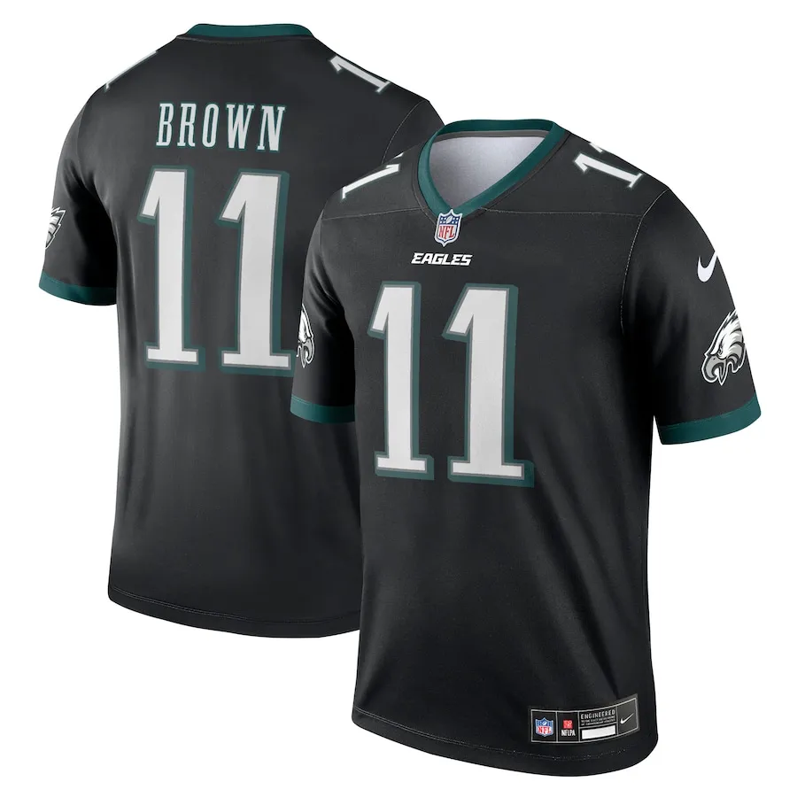 A.J. Brown Philadelphia Eagles Nike Alternate Legend Jersey - Black