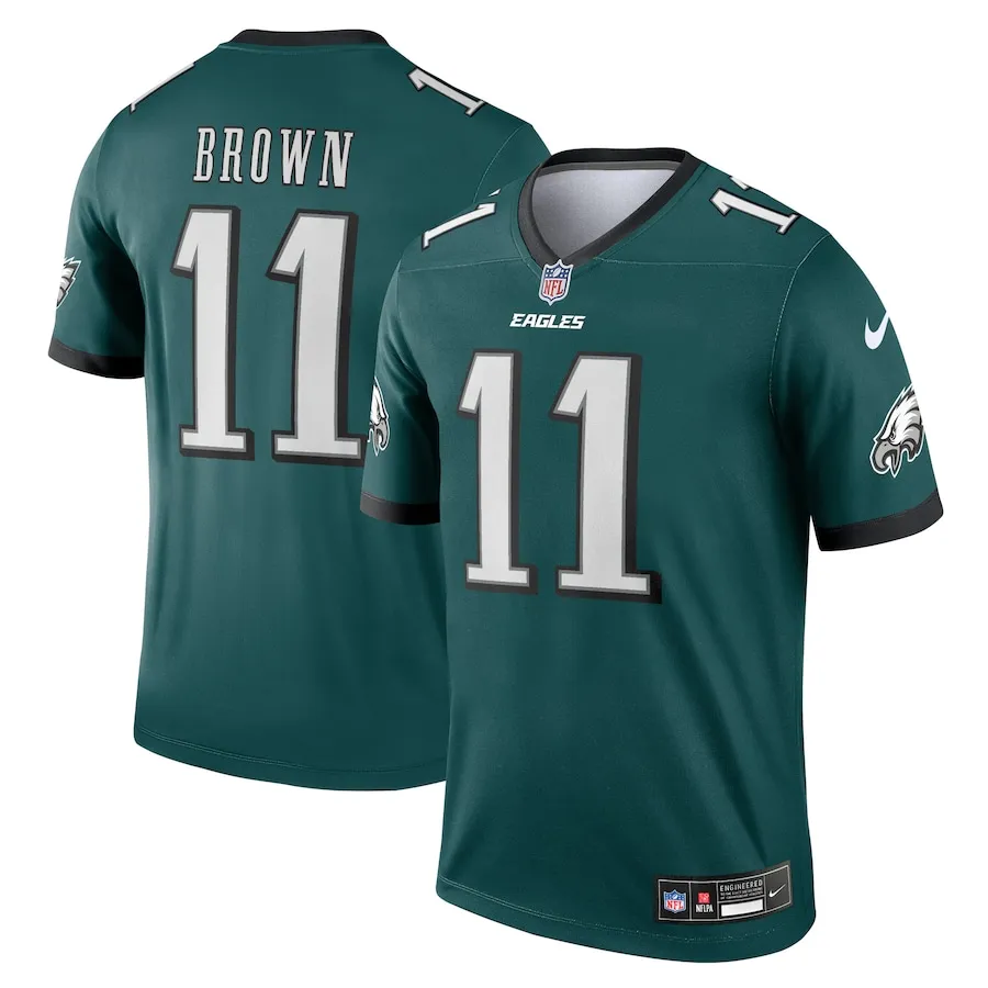 A.J. Brown Philadelphia Eagles Nike Team Legend Jersey - Midnight Green