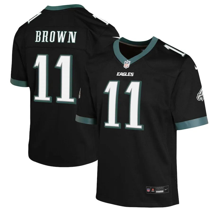 A.J. Brown Philadelphia Eagles Nike Youth Alternate Game Jersey - Black