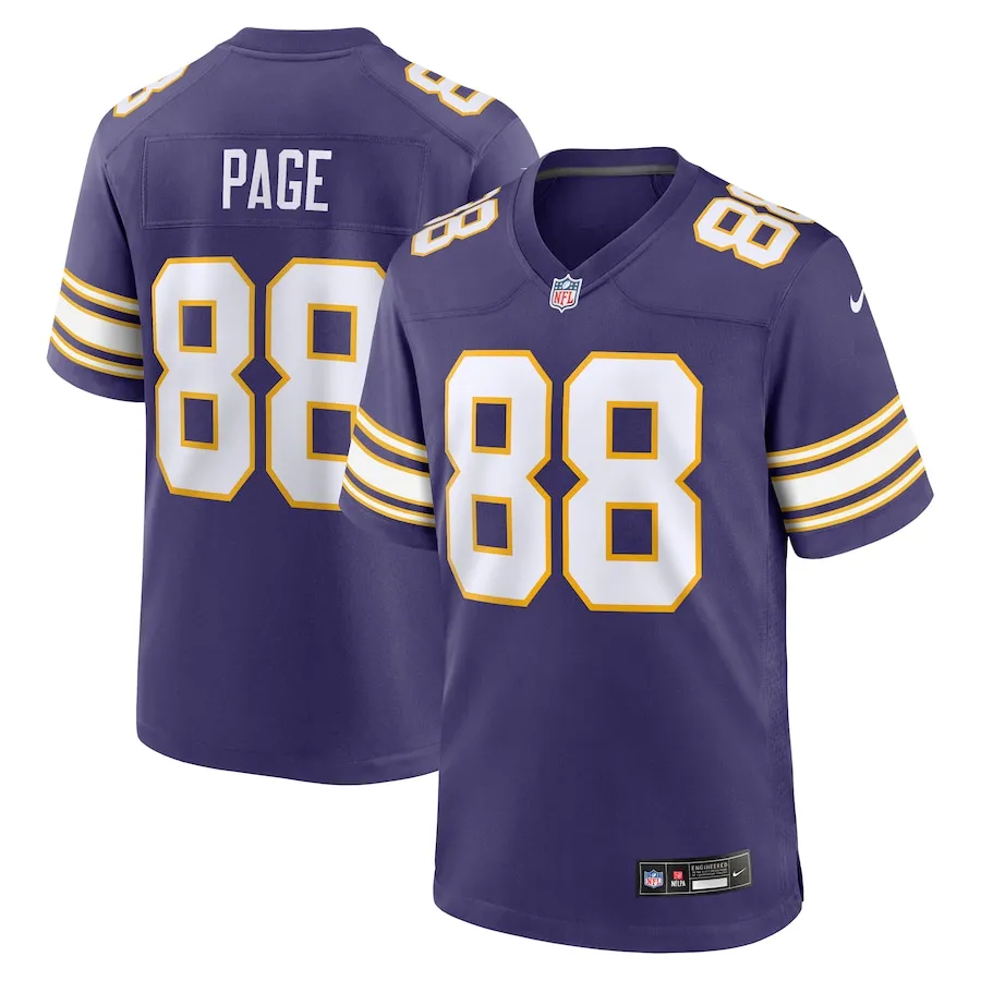 Alan Page Minnesota Vikings Nike Retired Player Alternate Game Jersey - Purple