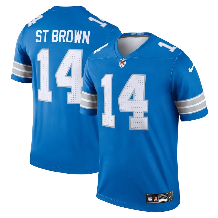 Amon-Ra St. Brown Detroit Lions Nike Team Legend Jersey - Blue