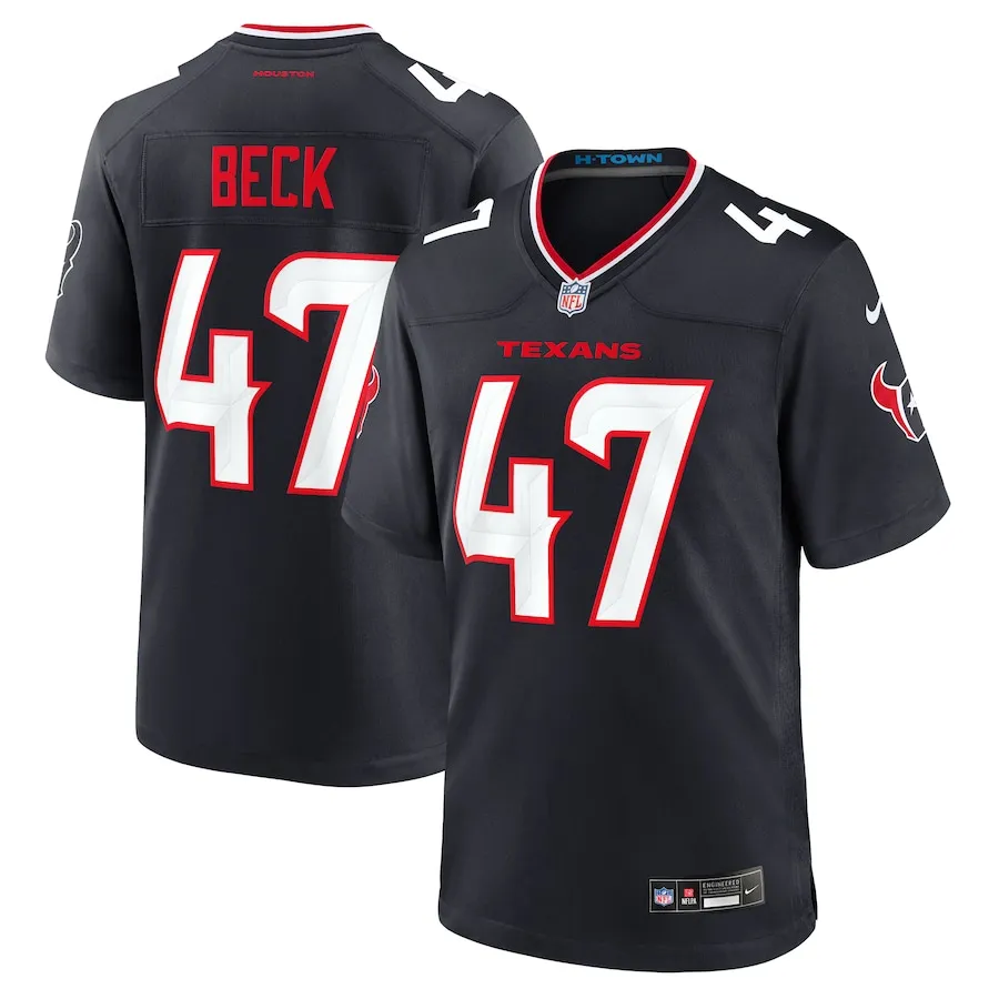 Andrew Beck Houston Texans Nike Team Game Jersey -  Navy