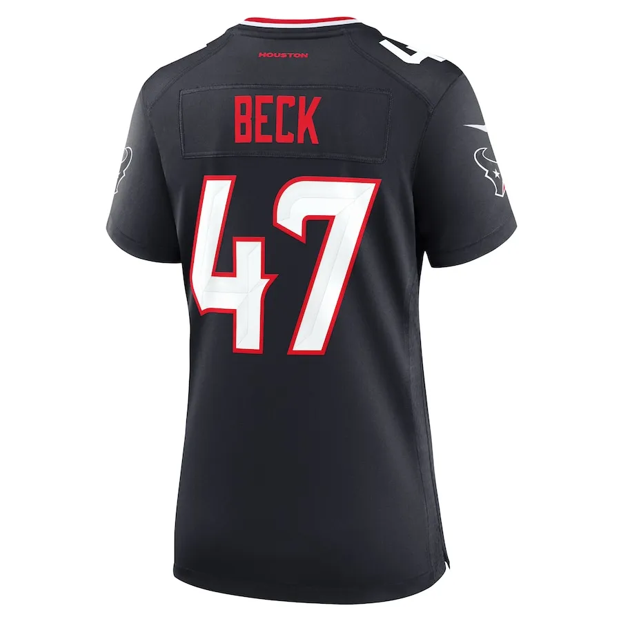 Andrew Beck Houston Texans Nike Women's Team Game Jersey -  Navy