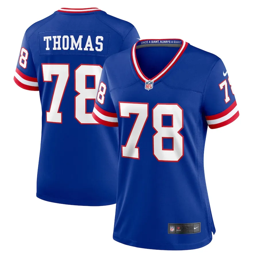 Andrew Thomas New York Giants Nike Women's Classic Player Game Jersey - Royal
